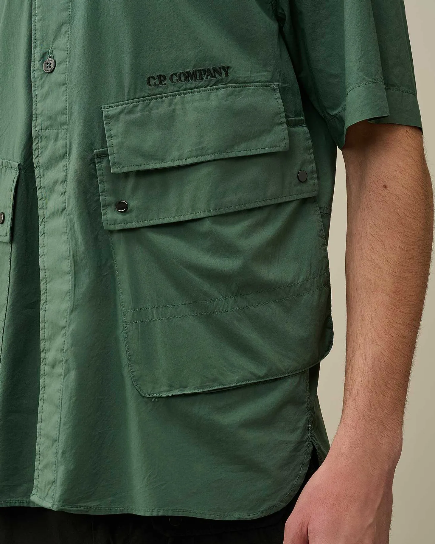 Homme C.P. Company Chemises^Cotton Popeline Pocket Shirt