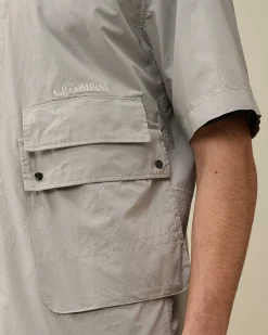Homme C.P. Company Chemises^Cotton Popeline Pocket Shirt