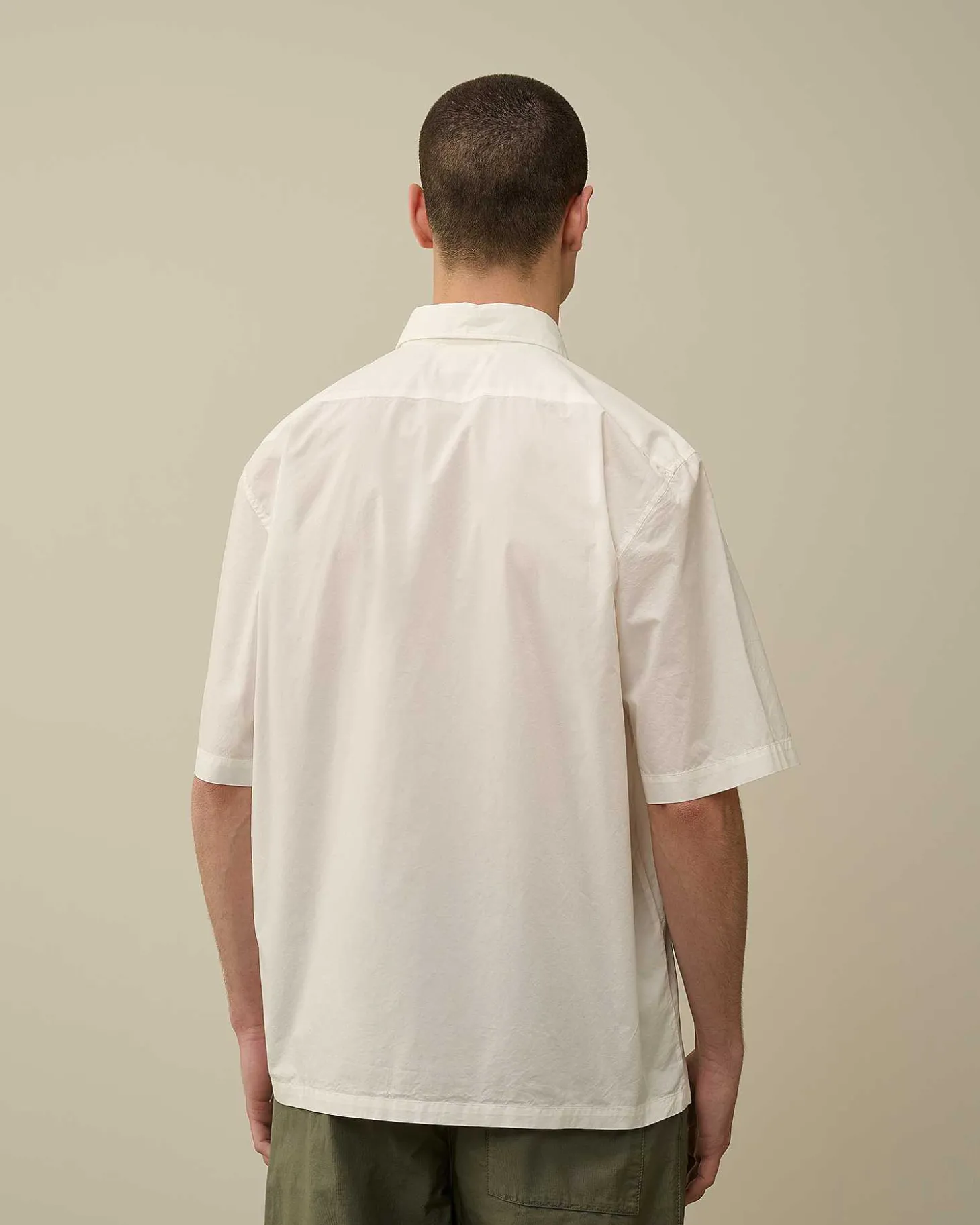 Homme C.P. Company Chemises^Cotton Popeline Short Sleeved Shirt