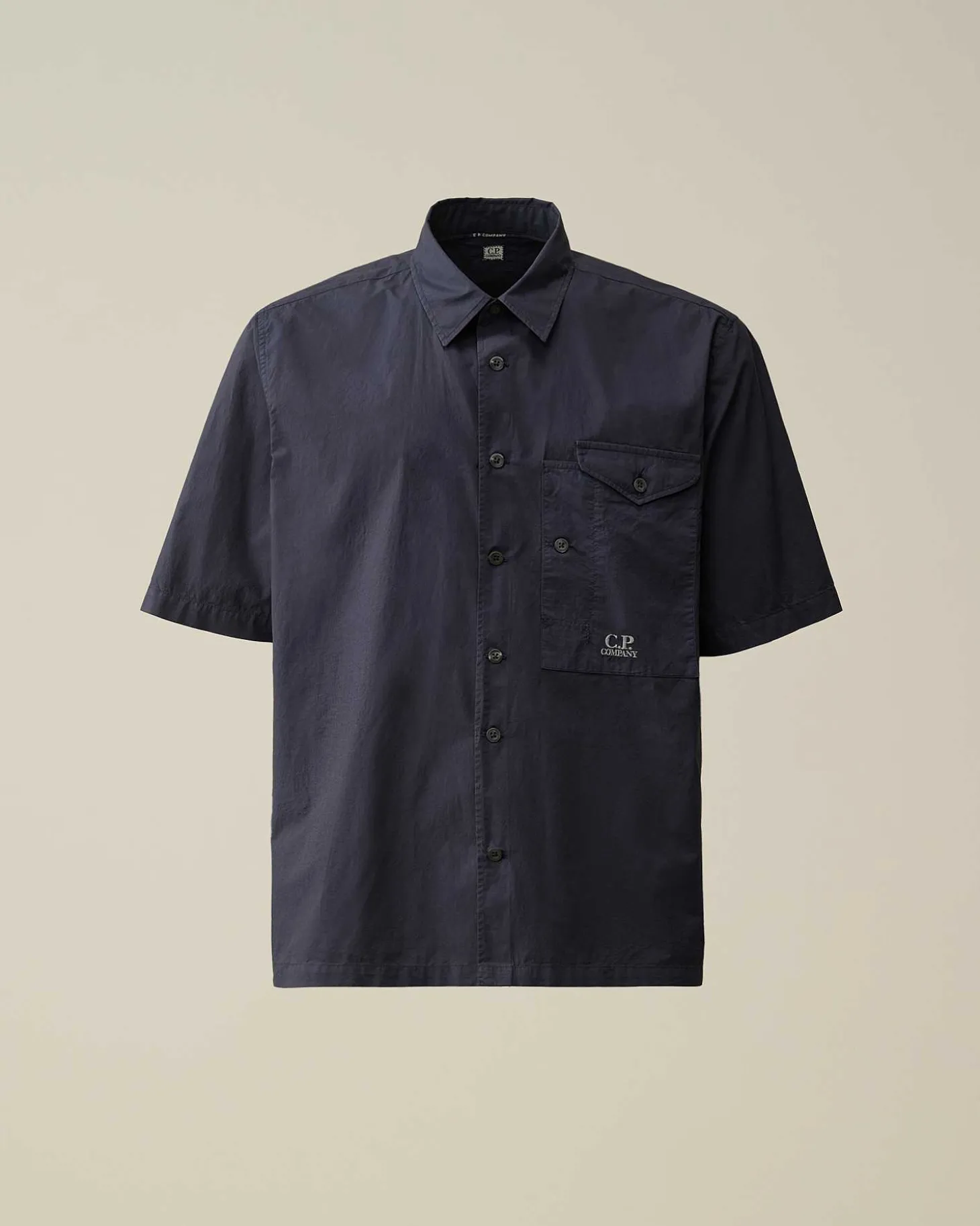 Homme C.P. Company Chemises^Cotton Popeline Short Sleeved Shirt