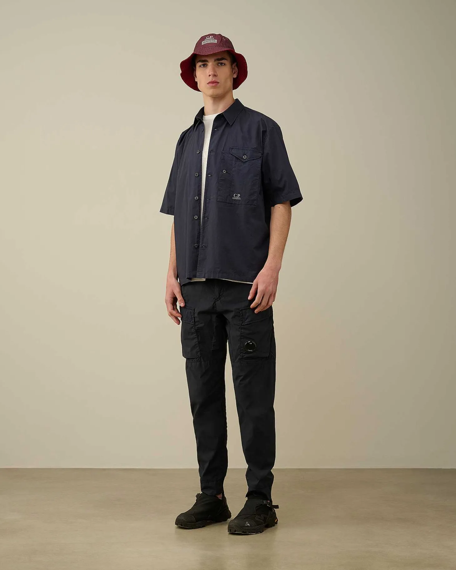 Homme C.P. Company Chemises^Cotton Popeline Short Sleeved Shirt