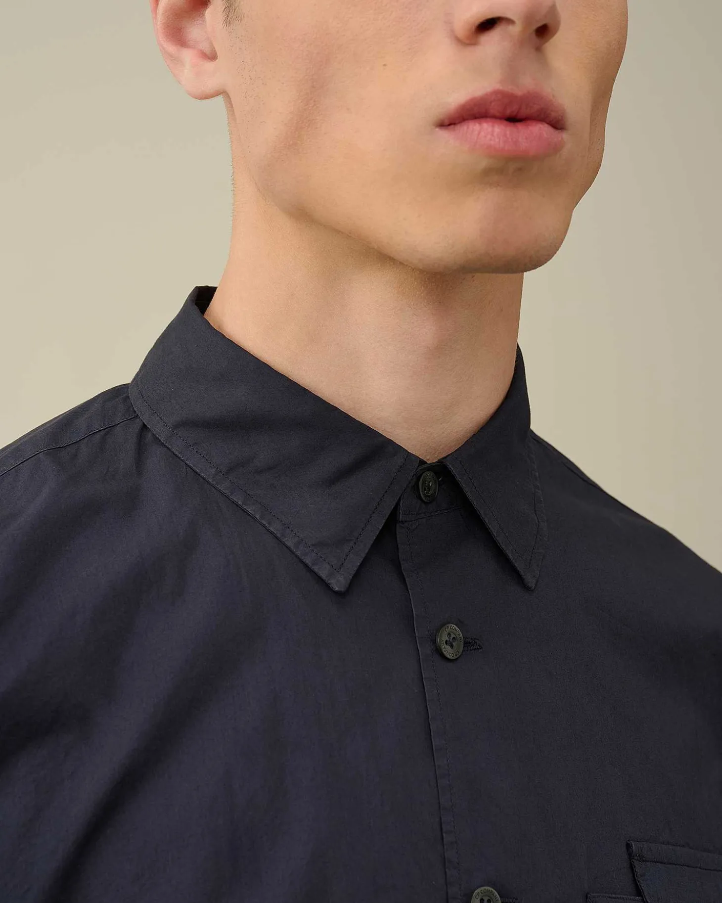 Homme C.P. Company Chemises^Cotton Popeline Short Sleeved Shirt
