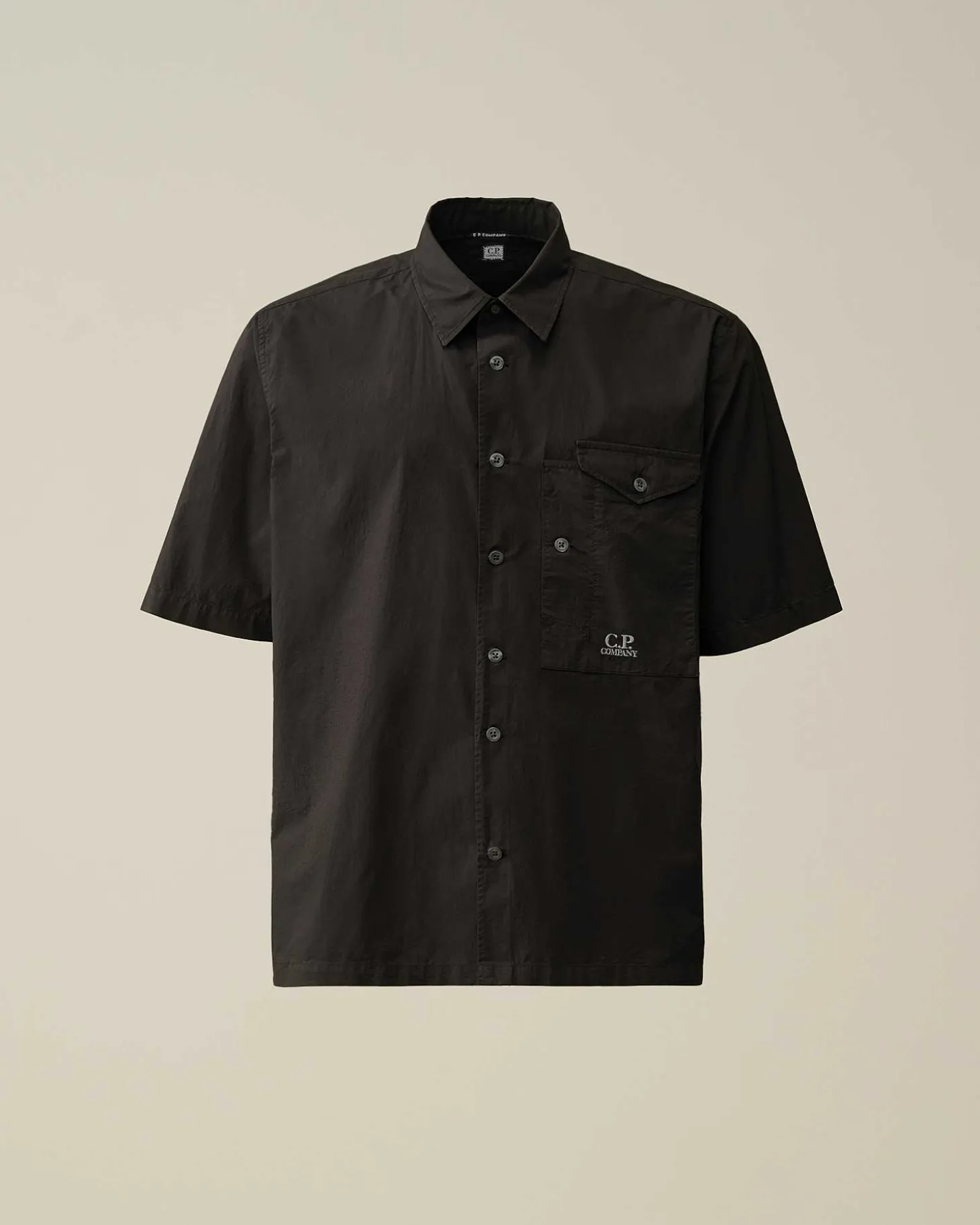 Homme C.P. Company Chemises^Cotton Popeline Short Sleeved Shirt