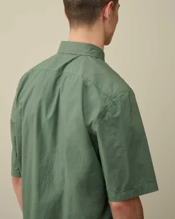 Homme C.P. Company Chemises^Cotton Popeline Short Sleeved Shirt