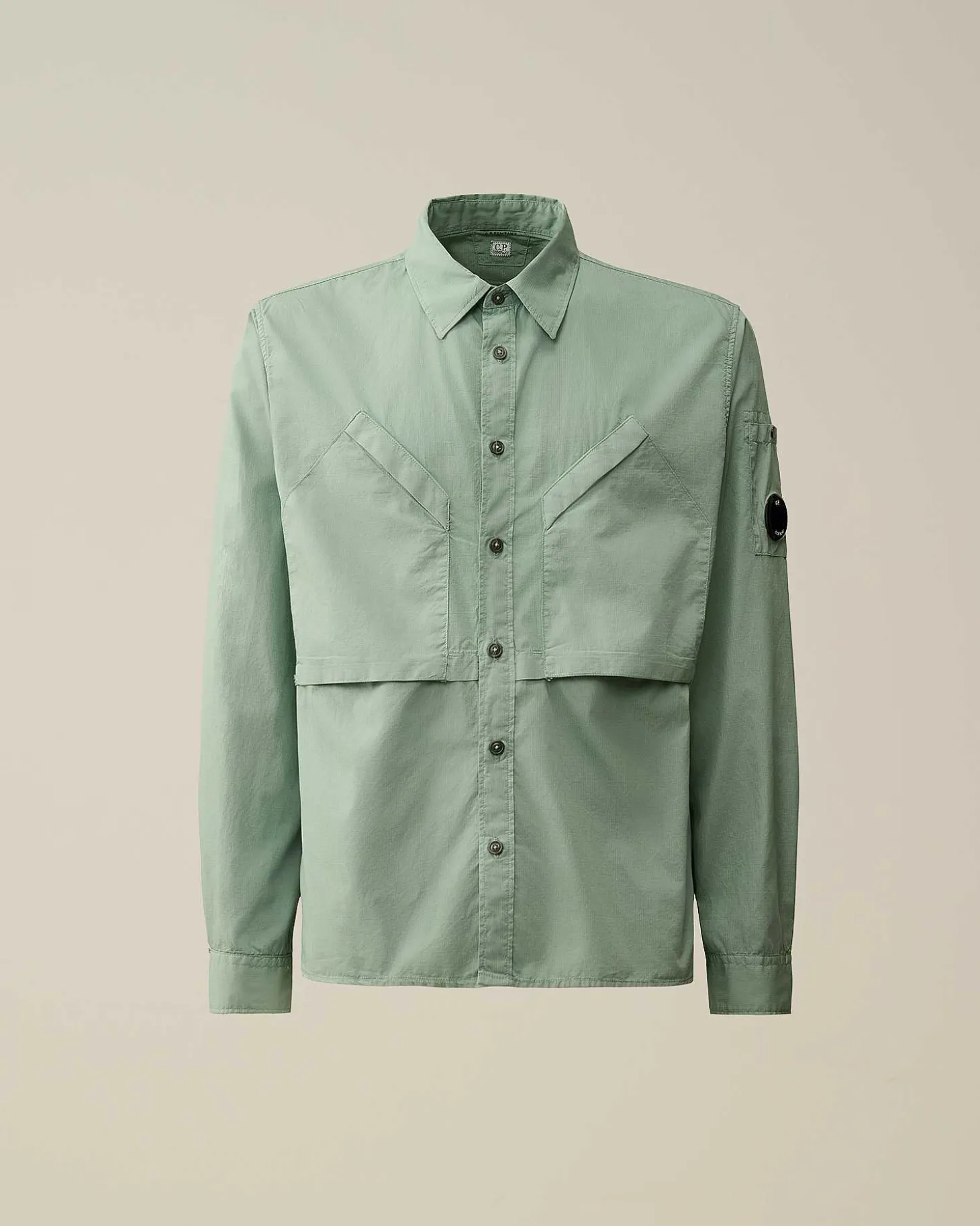 Homme C.P. Company Chemises^Cotton Rip-Stop Pocket Shirt