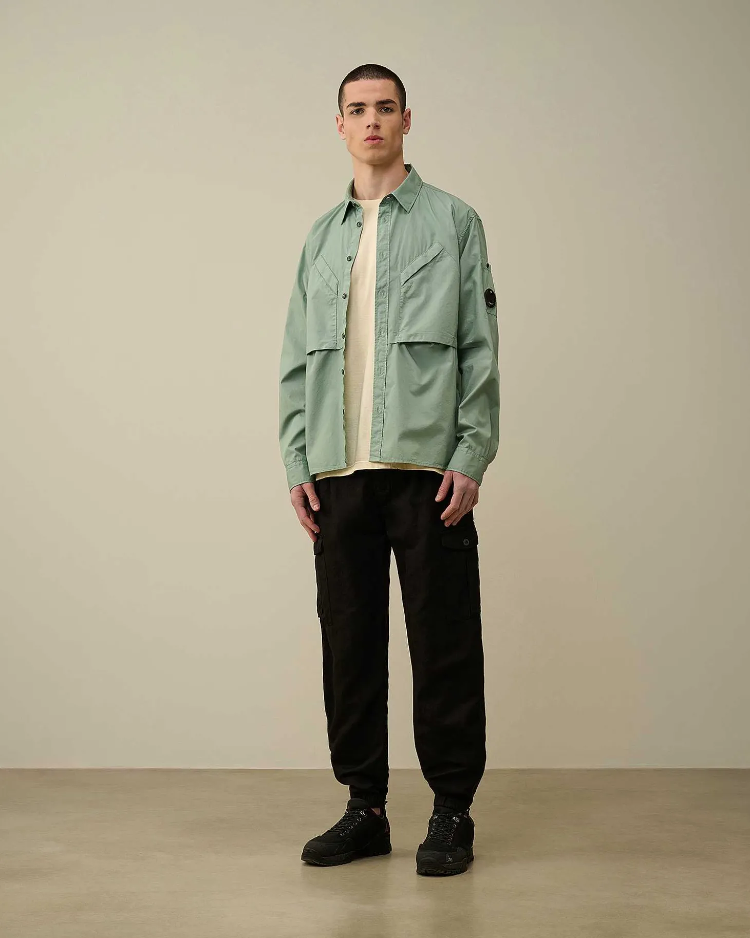 Homme C.P. Company Chemises^Cotton Rip-Stop Pocket Shirt