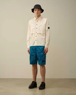 Homme C.P. Company Chemises^Cotton Rip-Stop Pocket Shirt