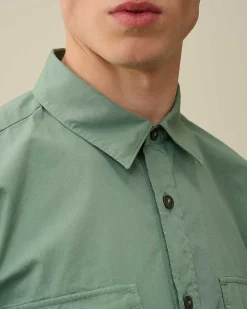 Homme C.P. Company Chemises^Cotton Rip-Stop Short Sleeved Shirt