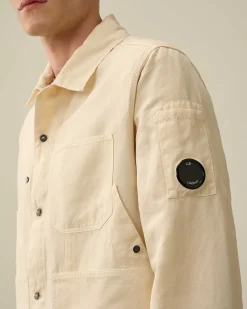 Homme C.P. Company Surchemises^Cotton/Linen Overshirt