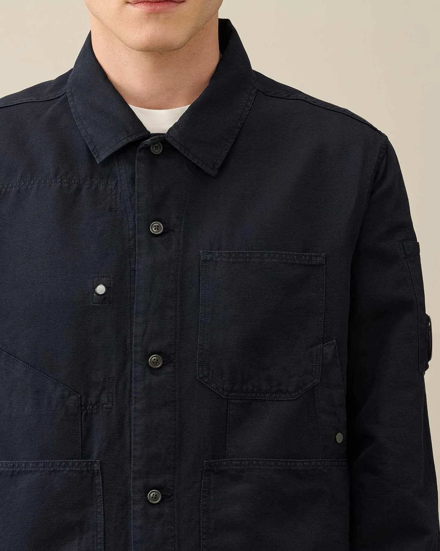 Homme C.P. Company Surchemises^Cotton/Linen Overshirt