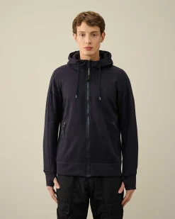 Homme C.P. Company Sweat-Shirts^Diagonal Raised Fleece Goggle Zipped Hoodie
