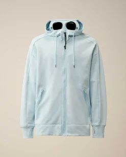 Homme C.P. Company Sweat-Shirts^Diagonal Raised Fleece Goggle Zipped Hoodie