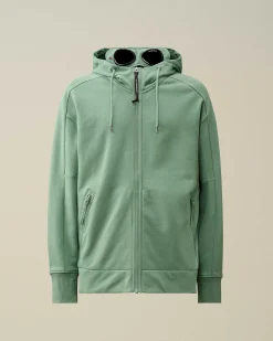 Homme C.P. Company Sweat-Shirts^Diagonal Raised Fleece Goggle Zipped Hoodie