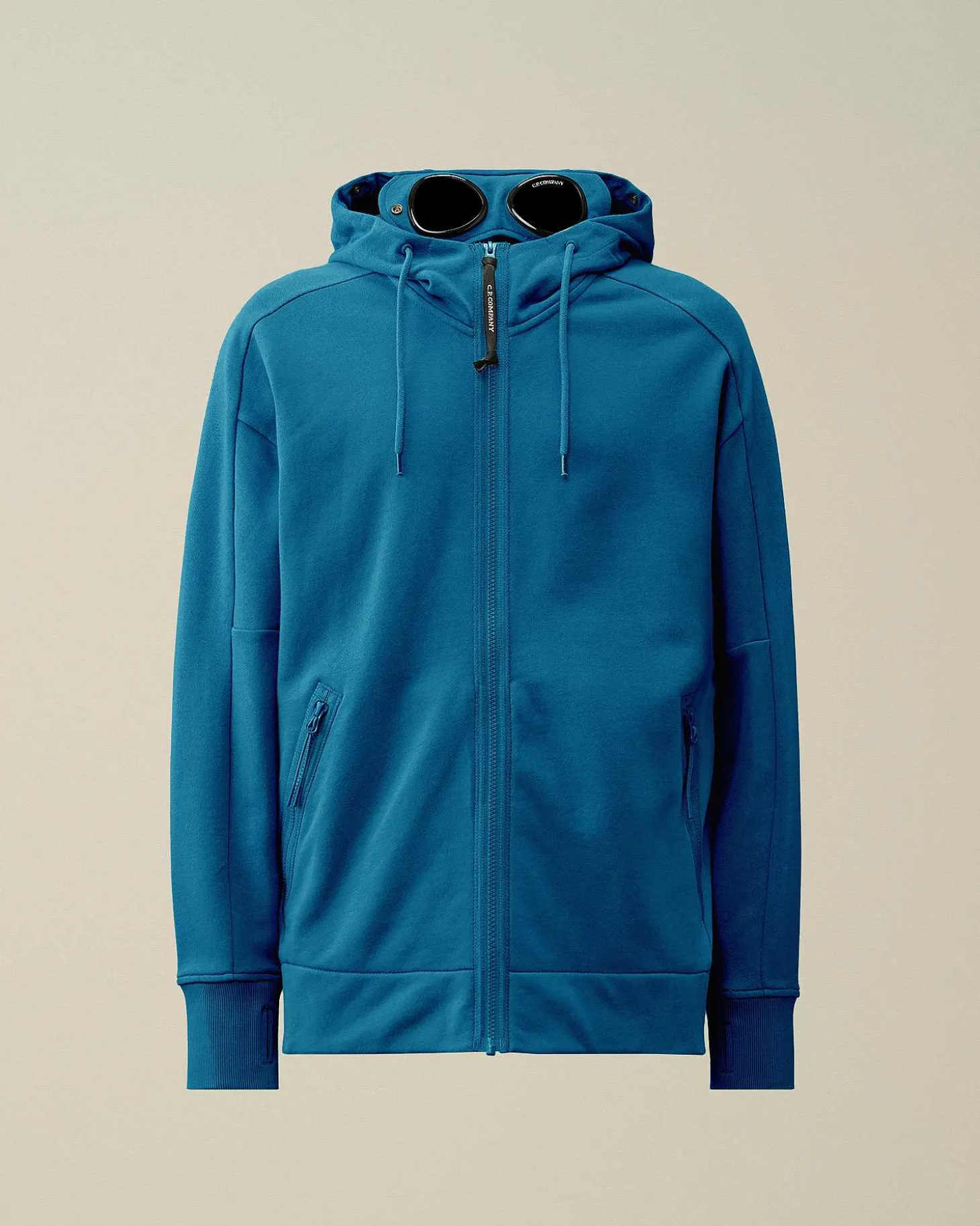 Homme C.P. Company Sweat-Shirts^Diagonal Raised Fleece Goggle Zipped Hoodie