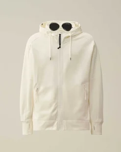 Homme C.P. Company Sweat-Shirts^Diagonal Raised Fleece Goggle Zipped Hoodie
