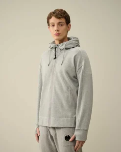Homme C.P. Company Sweat-Shirts^Diagonal Raised Fleece Goggle Zipped Hoodie