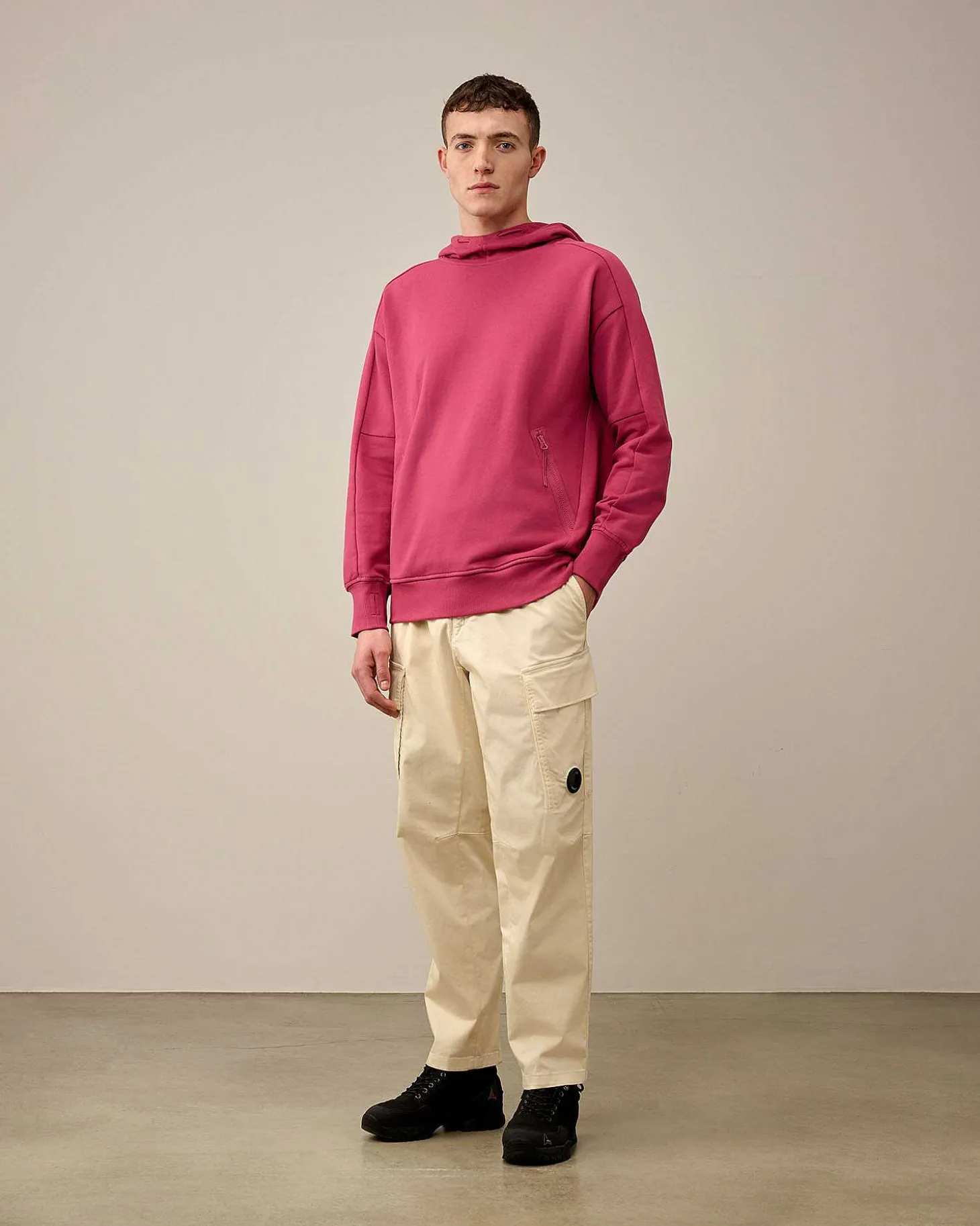 Homme C.P. Company Sweat-Shirts^Diagonal Raised Fleece Goggle Hoodie