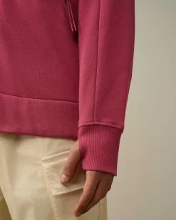 Homme C.P. Company Sweat-Shirts^Diagonal Raised Fleece Goggle Zipped Hoodie