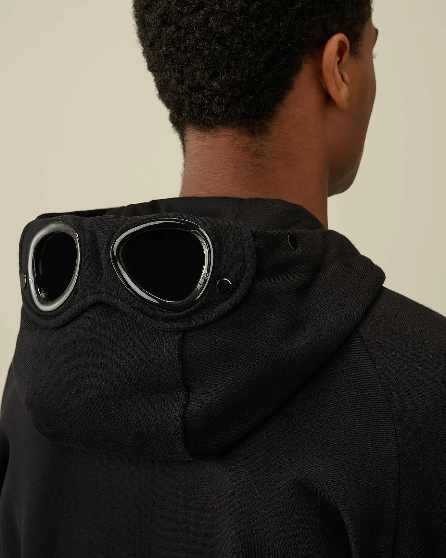 Homme C.P. Company Sweat-Shirts^Diagonal Raised Fleece Goggle Zipped Hoodie