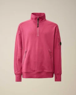 Homme C.P. Company Sweat-Shirts^Diagonal Raised Fleece Zipped Sweatshirt