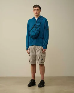Homme C.P. Company Sweat-Shirts^Diagonal Raised Fleece Zipped Hoodie