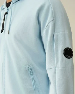 Homme C.P. Company Sweat-Shirts^Diagonal Raised Fleece Zipped Hoodie