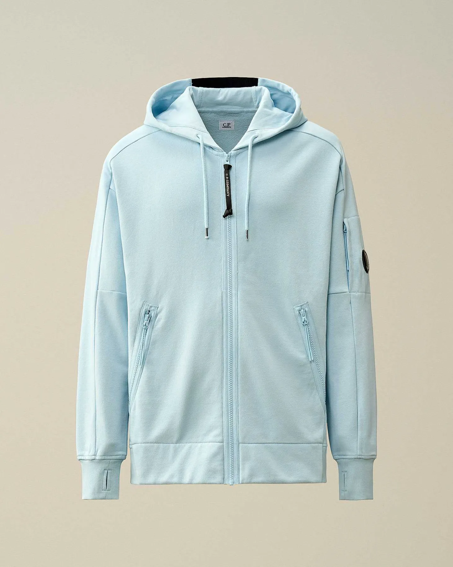 Homme C.P. Company Sweat-Shirts^Diagonal Raised Fleece Zipped Hoodie