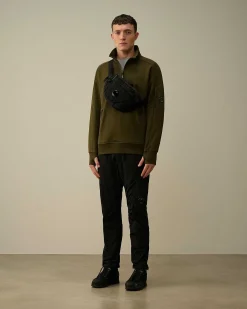 Homme C.P. Company Sweat-Shirts^Diagonal Raised Fleece Zipped Sweatshirt