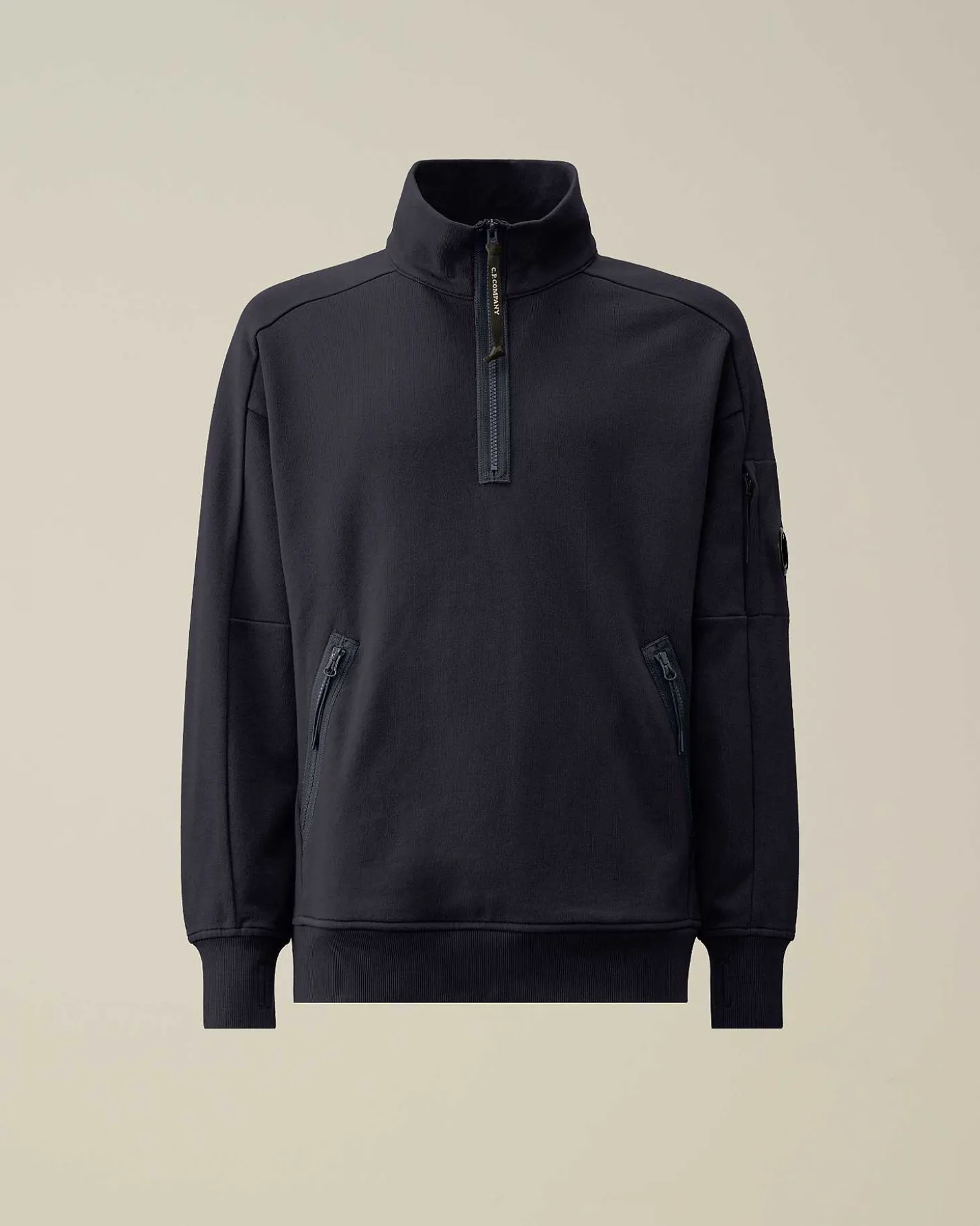 Homme C.P. Company Sweat-Shirts^Diagonal Raised Fleece Zipped Sweatshirt