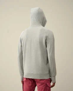 Homme C.P. Company Sweat-Shirts^Diagonal Raised Fleece Zipped Hoodie