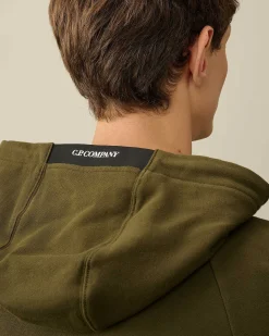 Homme C.P. Company Sweat-Shirts^Diagonal Raised Fleece Zipped Hoodie