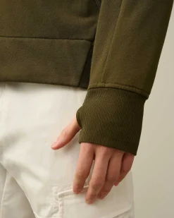 Homme C.P. Company Sweat-Shirts^Diagonal Raised Fleece Zipped Hoodie
