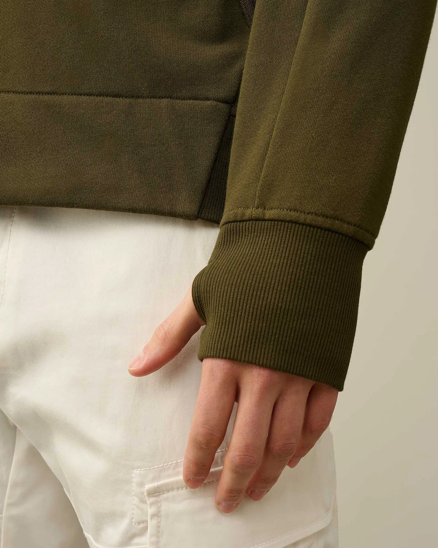 Homme C.P. Company Sweat-Shirts^Diagonal Raised Fleece Zipped Hoodie