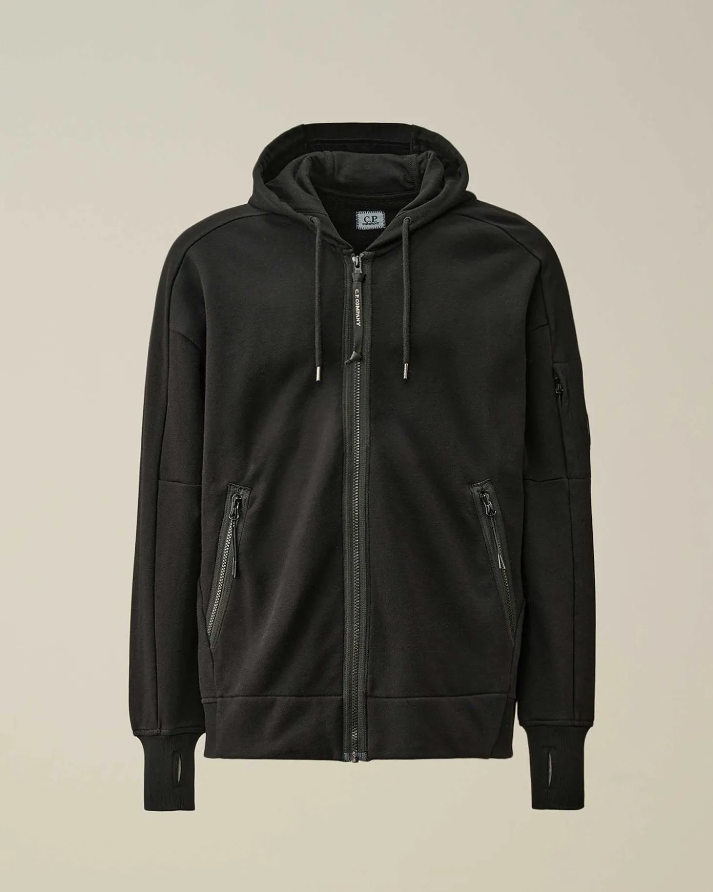 Homme C.P. Company Sweat-Shirts^Diagonal Raised Fleece Zipped Hoodie