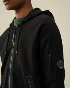 Homme C.P. Company Sweat-Shirts^Diagonal Raised Fleece Zipped Hoodie