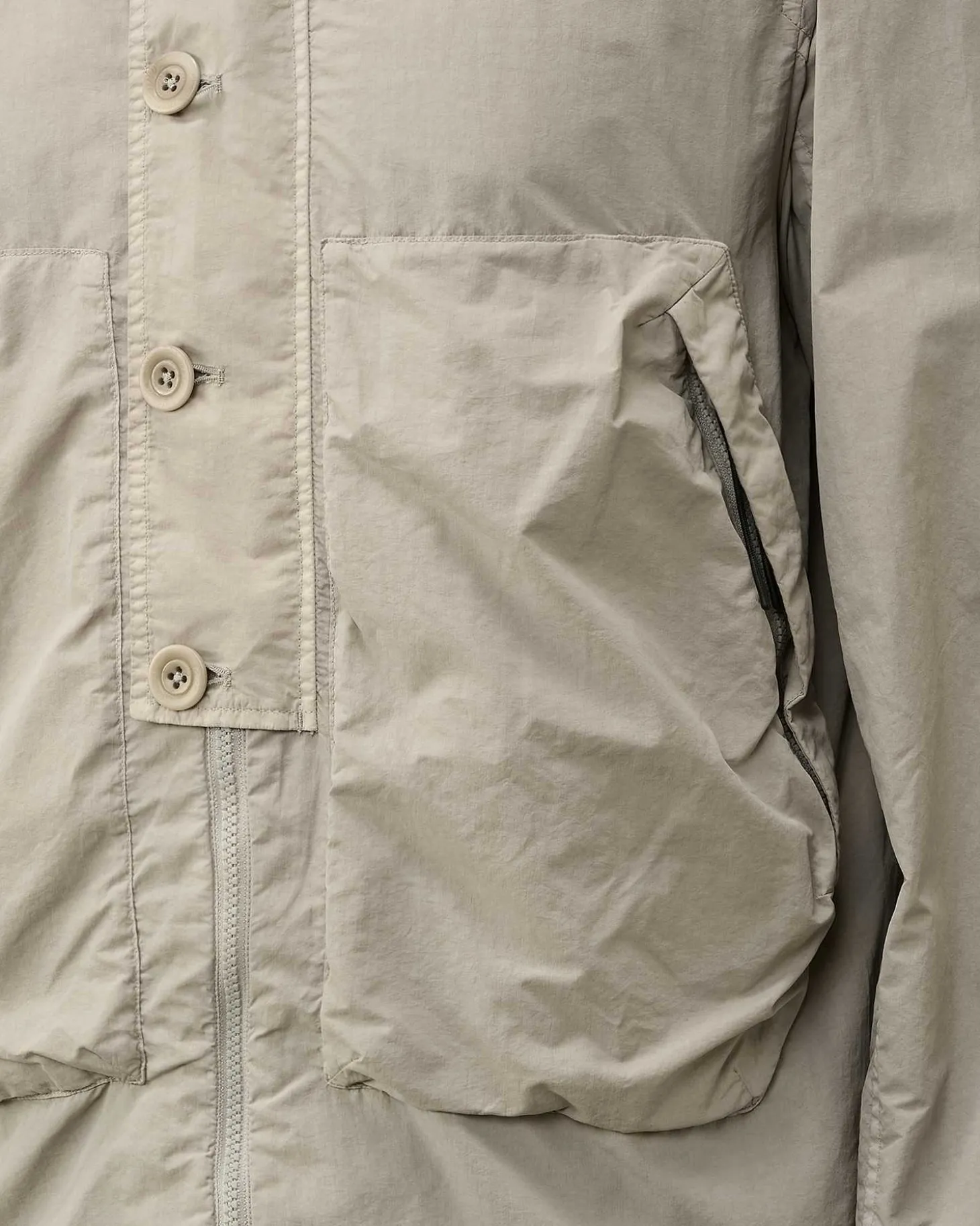 Homme C.P. Company Surchemises^Flatt Nylon Goggle Overshirt