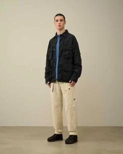 Homme C.P. Company Surchemises^Flatt Nylon Utility Overshirt