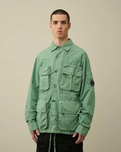 Homme C.P. Company Surchemises^Flatt Nylon Utility Overshirt