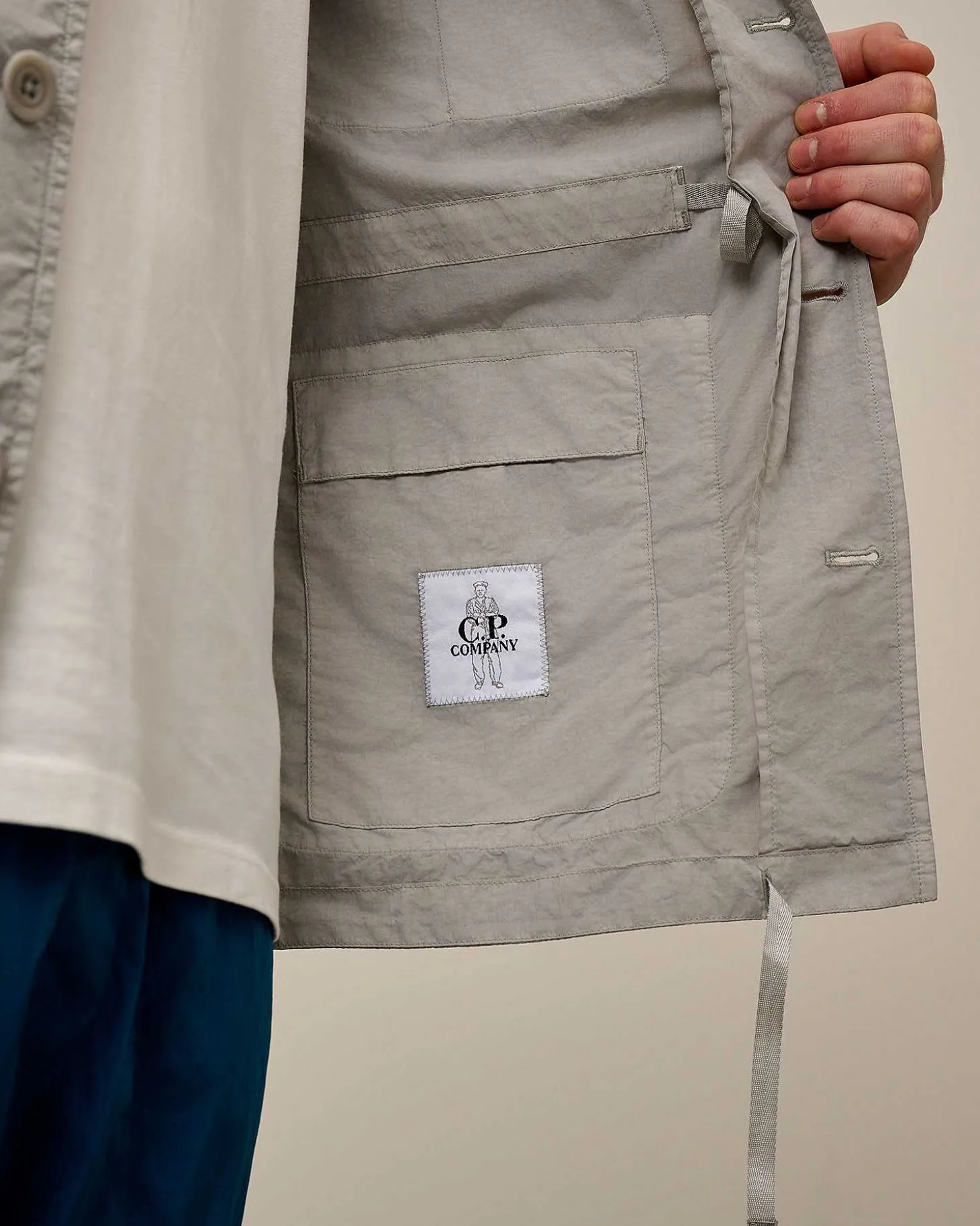 Homme C.P. Company Surchemises^Flatt Nylon Utility Overshirt