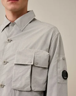 Homme C.P. Company Surchemises^Flatt Nylon Utility Overshirt