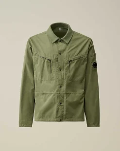 Homme C.P. Company Chemises^Gabardine Buttoned Shirt