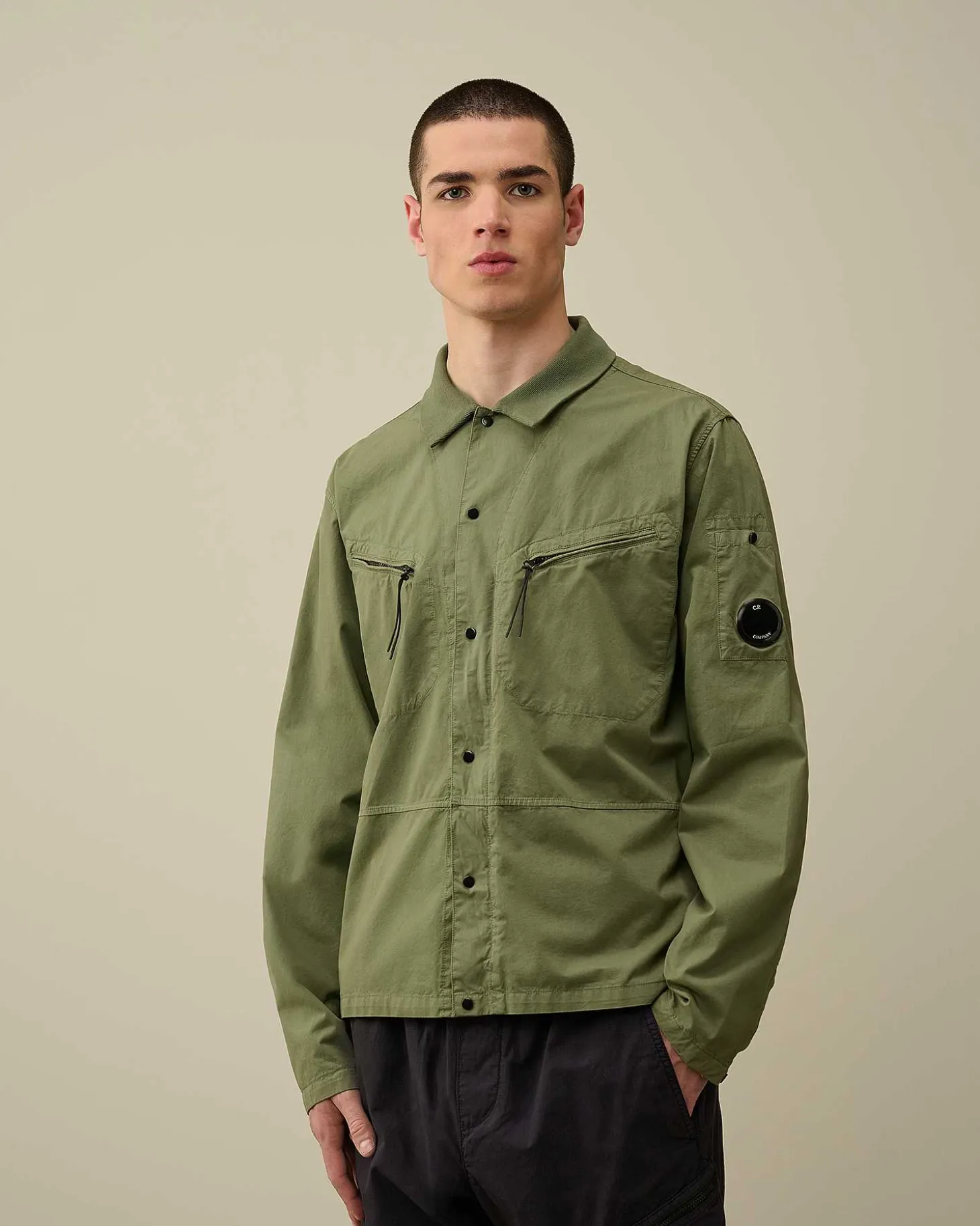 Homme C.P. Company Chemises^Gabardine Buttoned Shirt