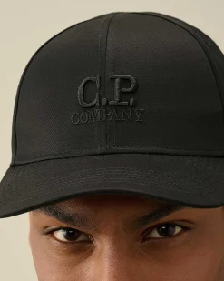 Homme C.P. Company Chapeaux^Gabardine Logo Cap