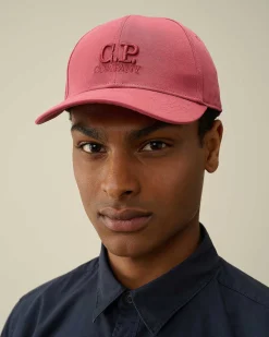 Homme C.P. Company Chapeaux^Gabardine Logo Cap