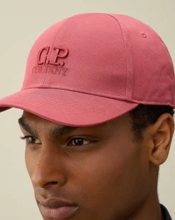 Homme C.P. Company Chapeaux^Gabardine Logo Cap