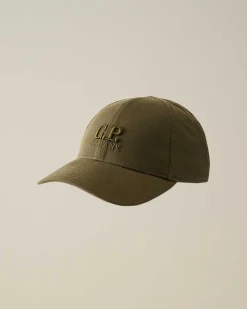 Homme C.P. Company Chapeaux^Gabardine Logo Cap