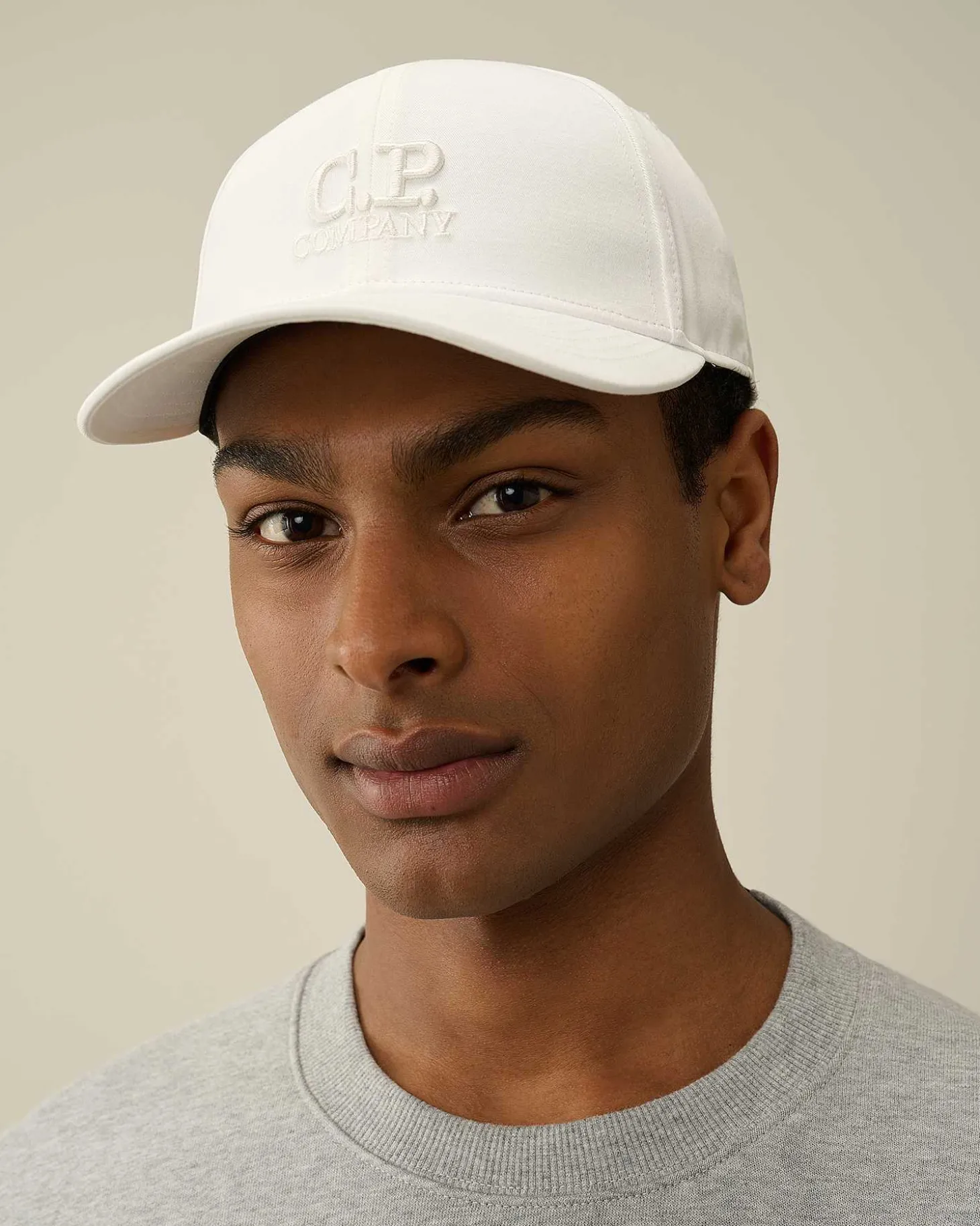 Homme C.P. Company Chapeaux^Gabardine Logo Cap
