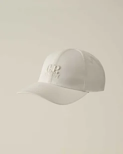Homme C.P. Company Chapeaux^Gabardine Logo Cap