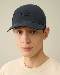 Homme C.P. Company Chapeaux^Gabardine Logo Cap