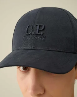 Homme C.P. Company Chapeaux^Gabardine Logo Cap